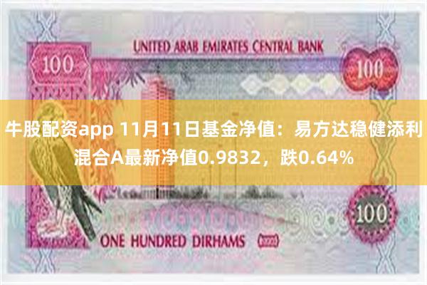 牛股配资app 11月11日基金净值：易方达稳健添利混合A最新净值0.9832，跌0.64%