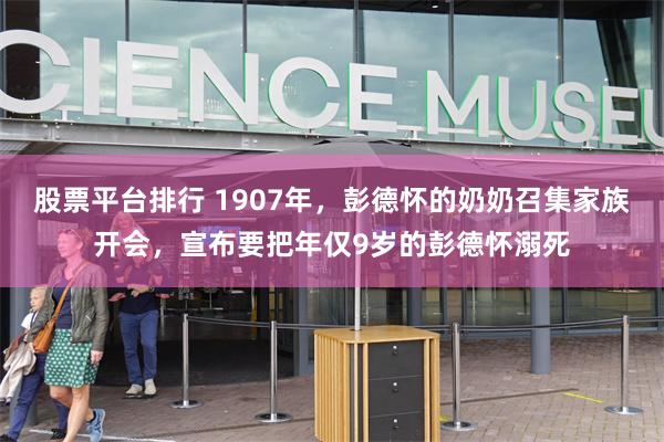 股票平台排行 1907年，彭德怀的奶奶召集家族开会，宣布要把年仅9岁的彭德怀溺死