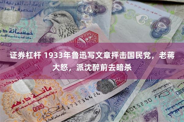 证券杠杆 1933年鲁迅写文章抨击国民党，老蒋大怒，派沈醉前去暗杀