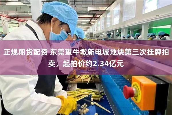 正规期货配资 东莞望牛墩新电城地块第三次挂牌拍卖，起拍价约2.34亿元